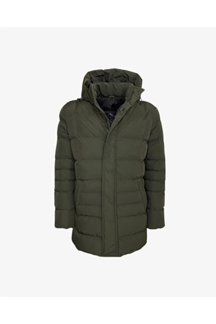 Spor Kapüşonlu Uzun Kaban