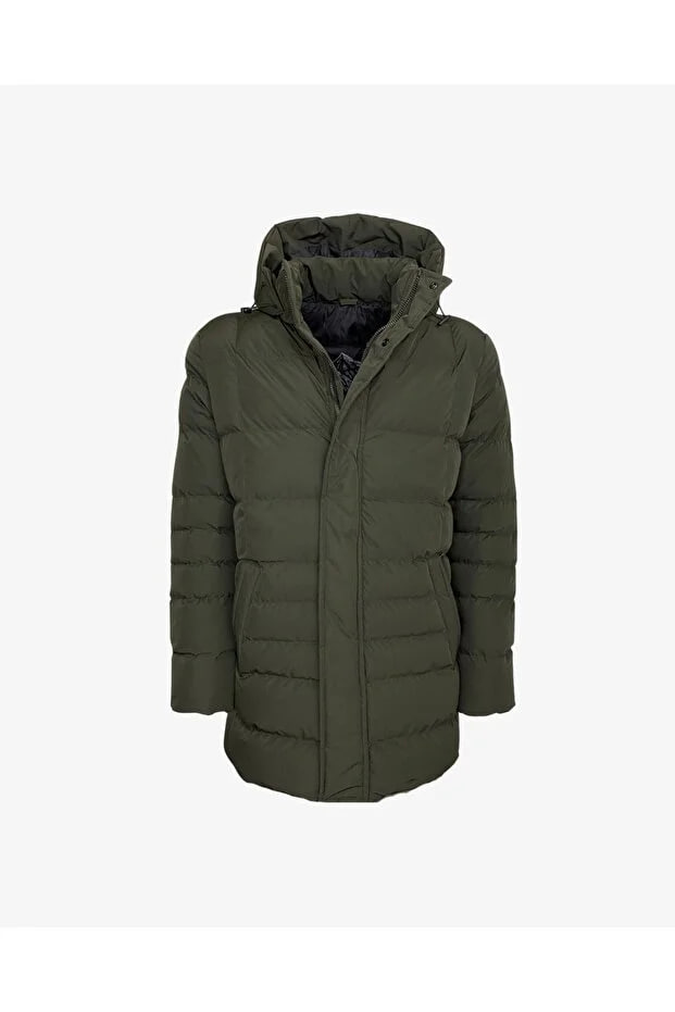 Spor Kapüşonlu Uzun Kaban Spor Kapüşonlu Uzun Kaban